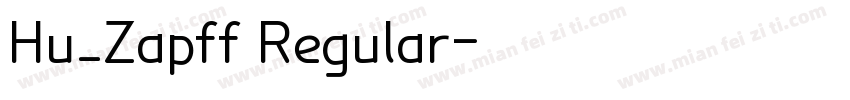 Hu_Zapff Regular字体转换